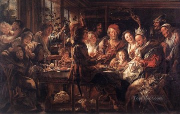  Jordaens Art Painting - The Bean King2 Flemish Baroque Jacob Jordaens